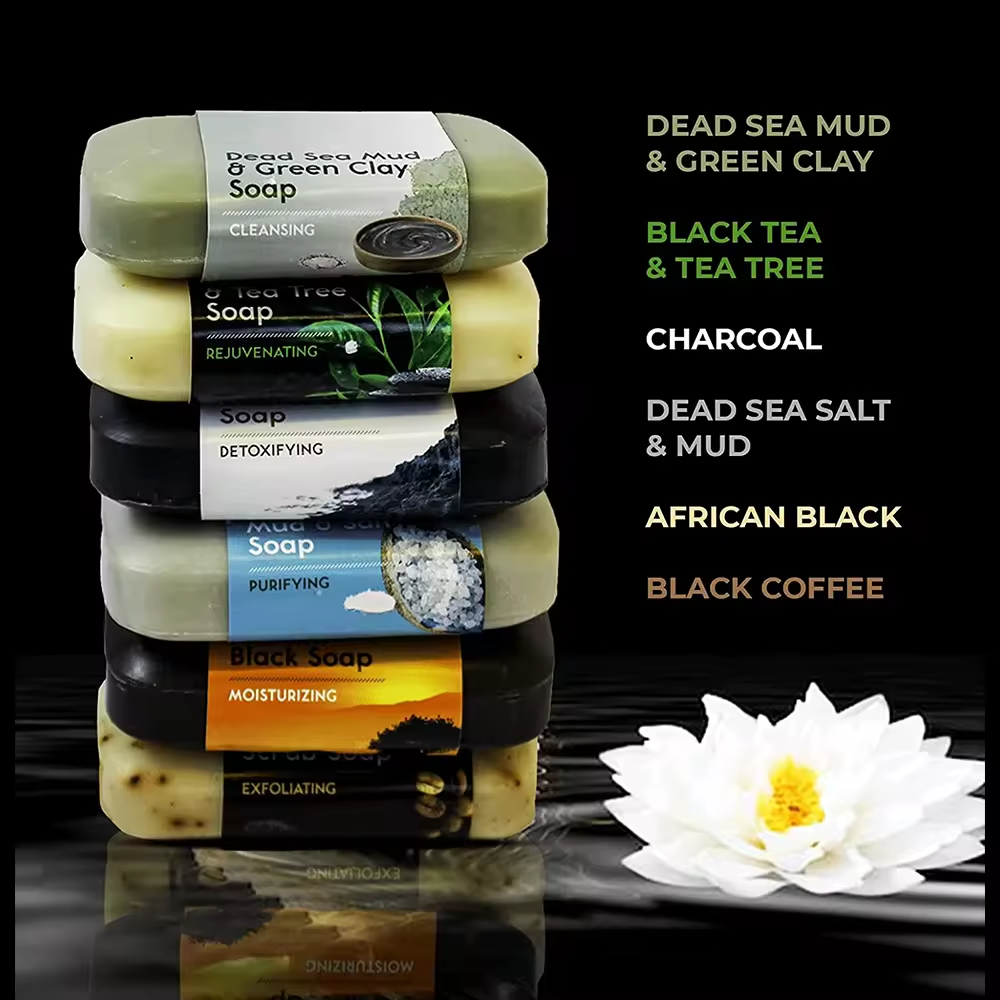 Wholesale Black African Soap Natural Handmade Bathing Soap for Women Men Soap Bar OEM