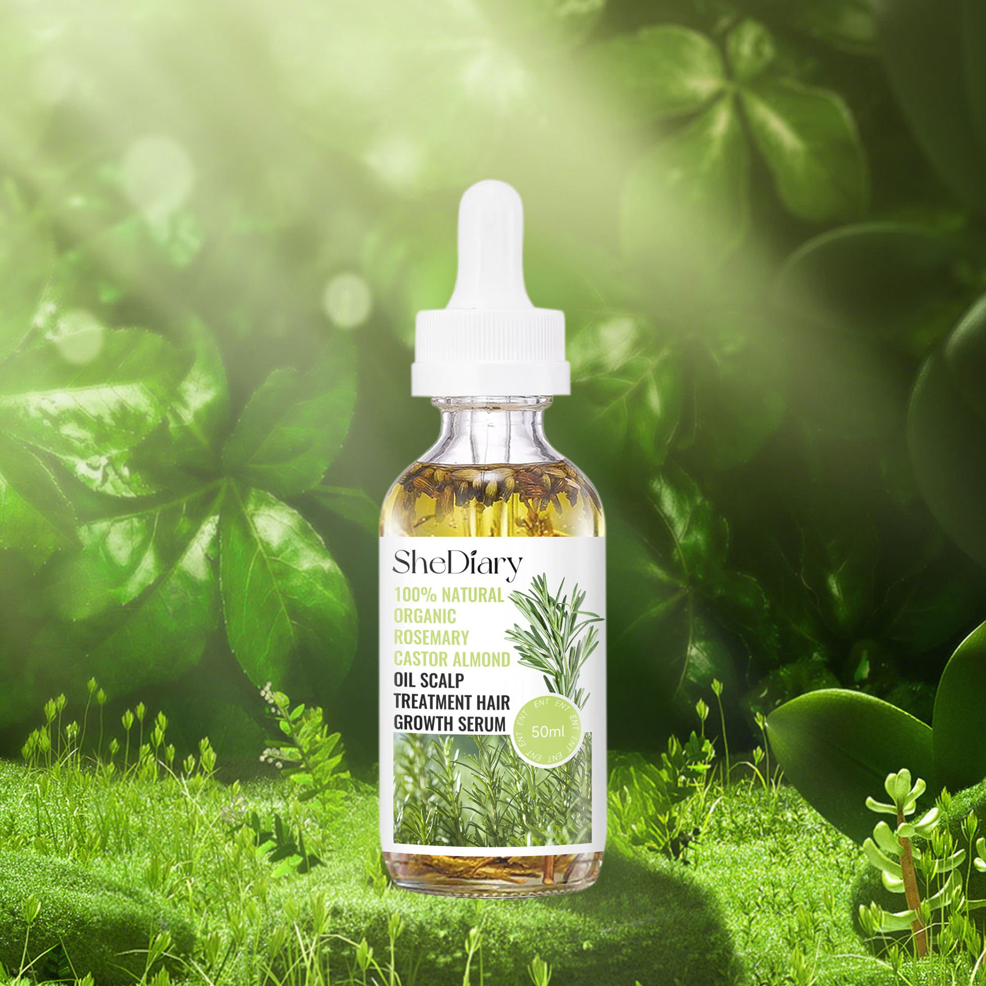 Natural Organic Rosemary Castor Oil - Image 3