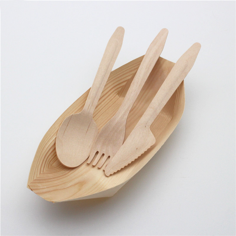 Disposable  Cutlery Set Biodegradable Wooden Cutlery Set - Image 2