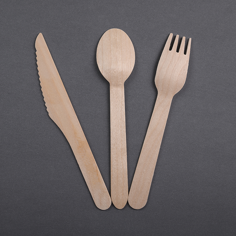 Disposable  Cutlery Set Biodegradable Wooden Cutlery Set - Image 3