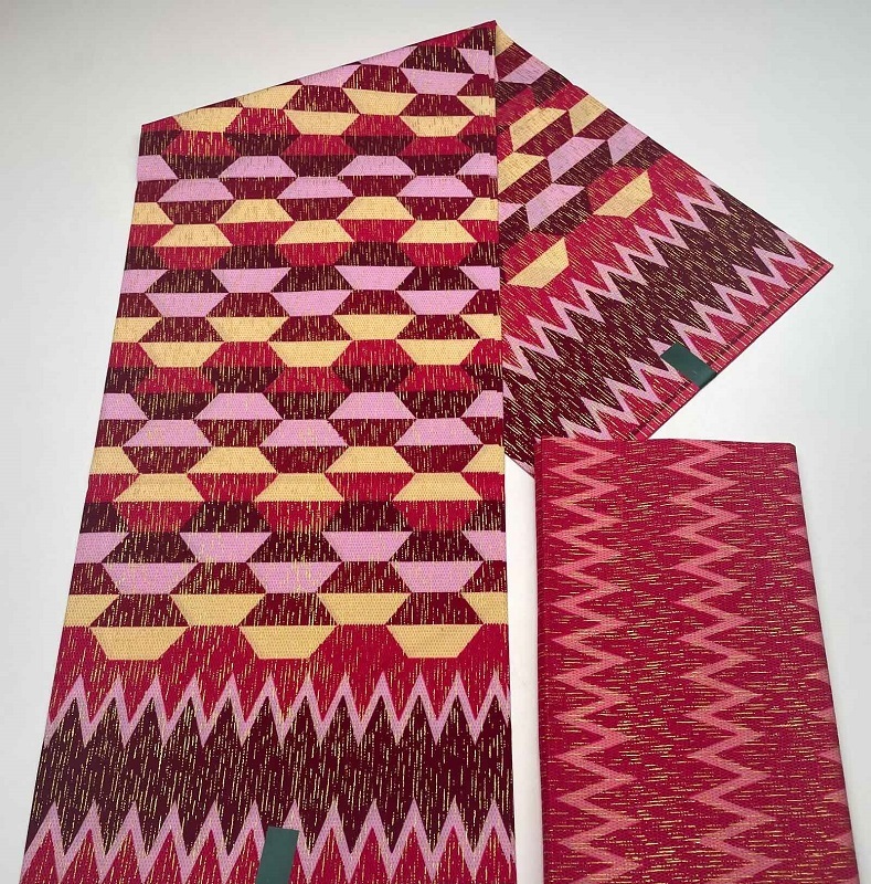 Latest African 100% Cotton Wax Print Fabric Holland Kente Golden Wax 4 Yards+ 2 Yards for men & women Dress - Image 2
