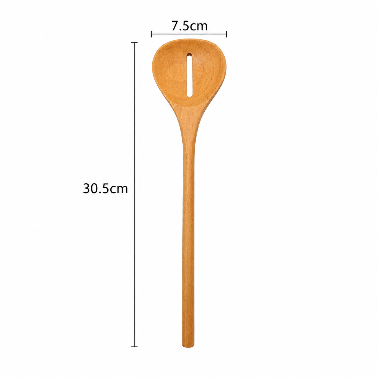 Wooden Cooking Spoon Set Long Handle Soup Spoon Slotted Spoon Heat Resistant Beech Wood Kitchen Cooking Tools - Image 3